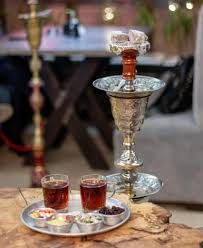سرویس چای به همراه قلیان معمولی